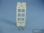 Leviton Quickport Sand Acenti 1G 6-Port Polymer Wallplate Insert AC646-SND
