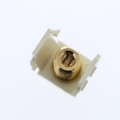 Leviton Acenti AC833-EB-NTL Natural Black Stripe Coaxial Connector Brass F-Type