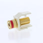 Leviton Acenti AC833-RD-NTL Natural Red Stripe Coaxial Connector Brass F-Type