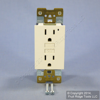 Leviton ACGF1-S Acenti Sand SmartLock GFCI 15A Receptacle Duplex GFI Outlet 5-15