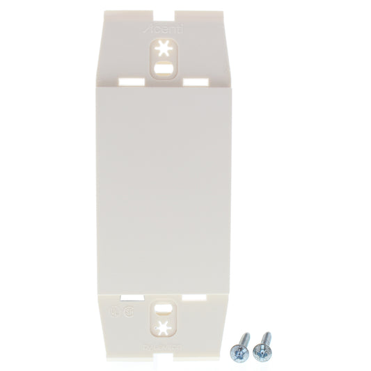 Leviton ACW14-QTZ Quartz 1-Gang Blank Acenti Polymer Wallplate Cover Insert