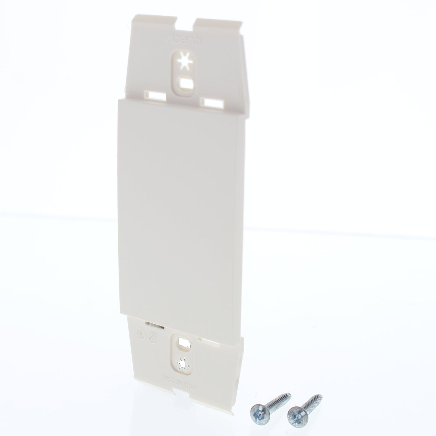 Leviton ACW14-QTZ Quartz 1-Gang Blank Acenti Polymer Wallplate Cover Insert