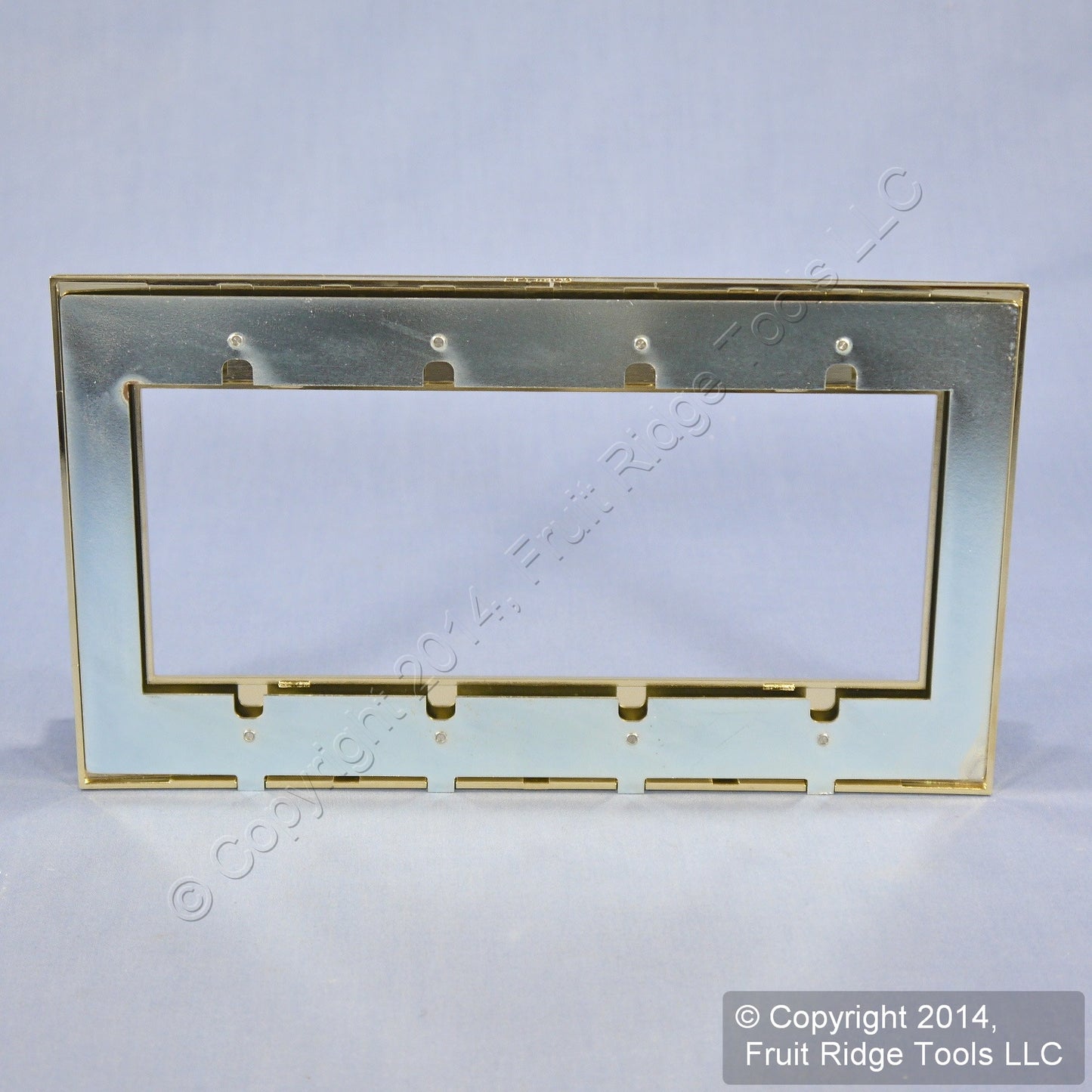 Leviton ACWM4-24K Gold Plated 4-Gang 4-Acenti Gold Plated Finish Wallplate Cover