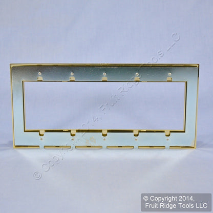Leviton ACWM5-24K Gold Plated 5-Gang 5-Acenti Gold Plated Finish Wallplate Cover