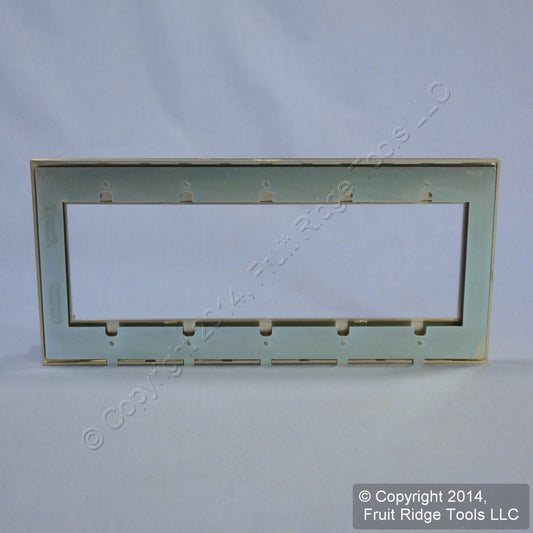 Leviton Stainless Acenti 5G Screwless Snap-On Outlet Switch Wallplate ACWM5-STS
