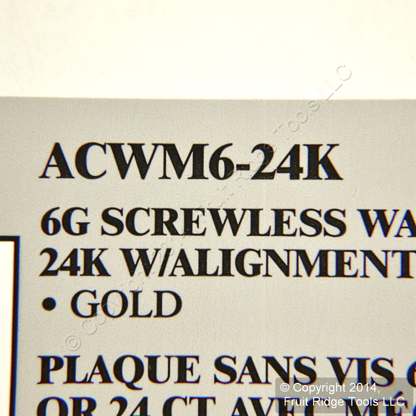 Leviton ACWM6-24K Gold Plated 6-Gang 6-Acenti Gold Plated Finish Wallplate Cover
