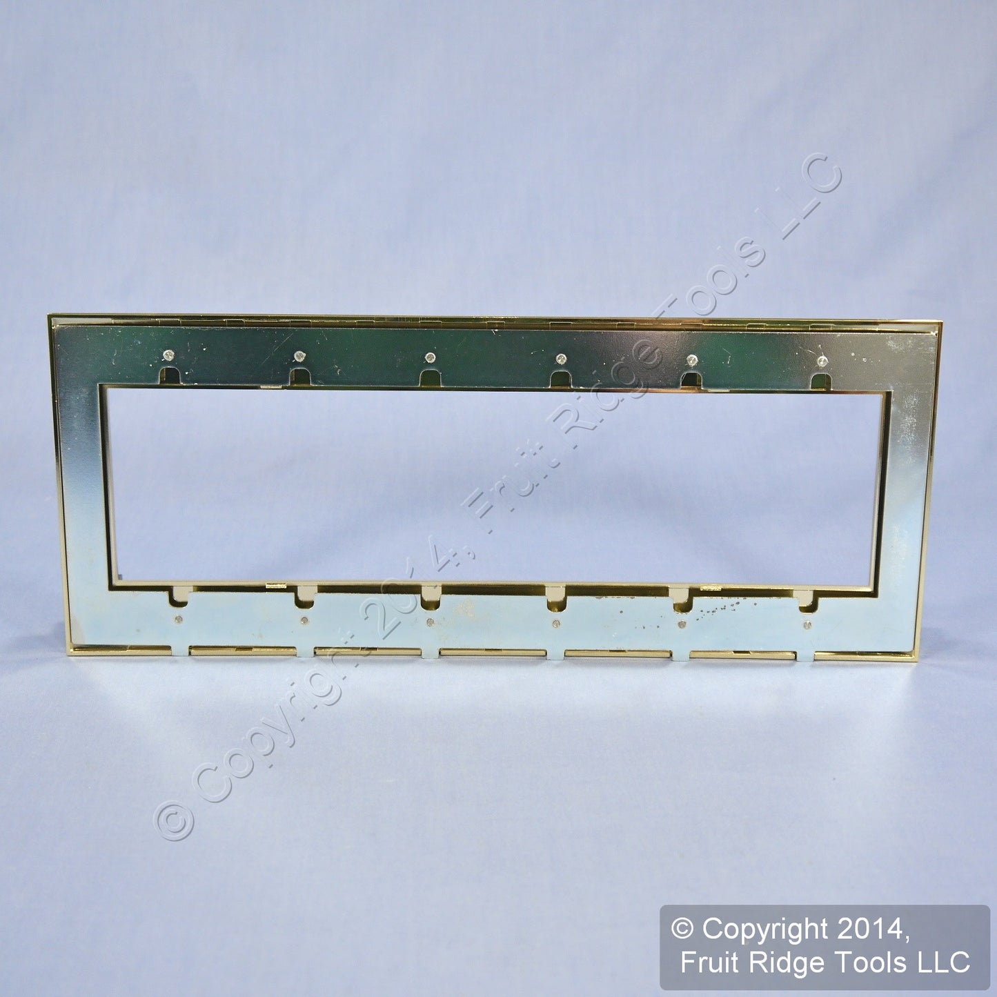 Leviton ACWM6-24K Gold Plated 6-Gang 6-Acenti Gold Plated Finish Wallplate Cover