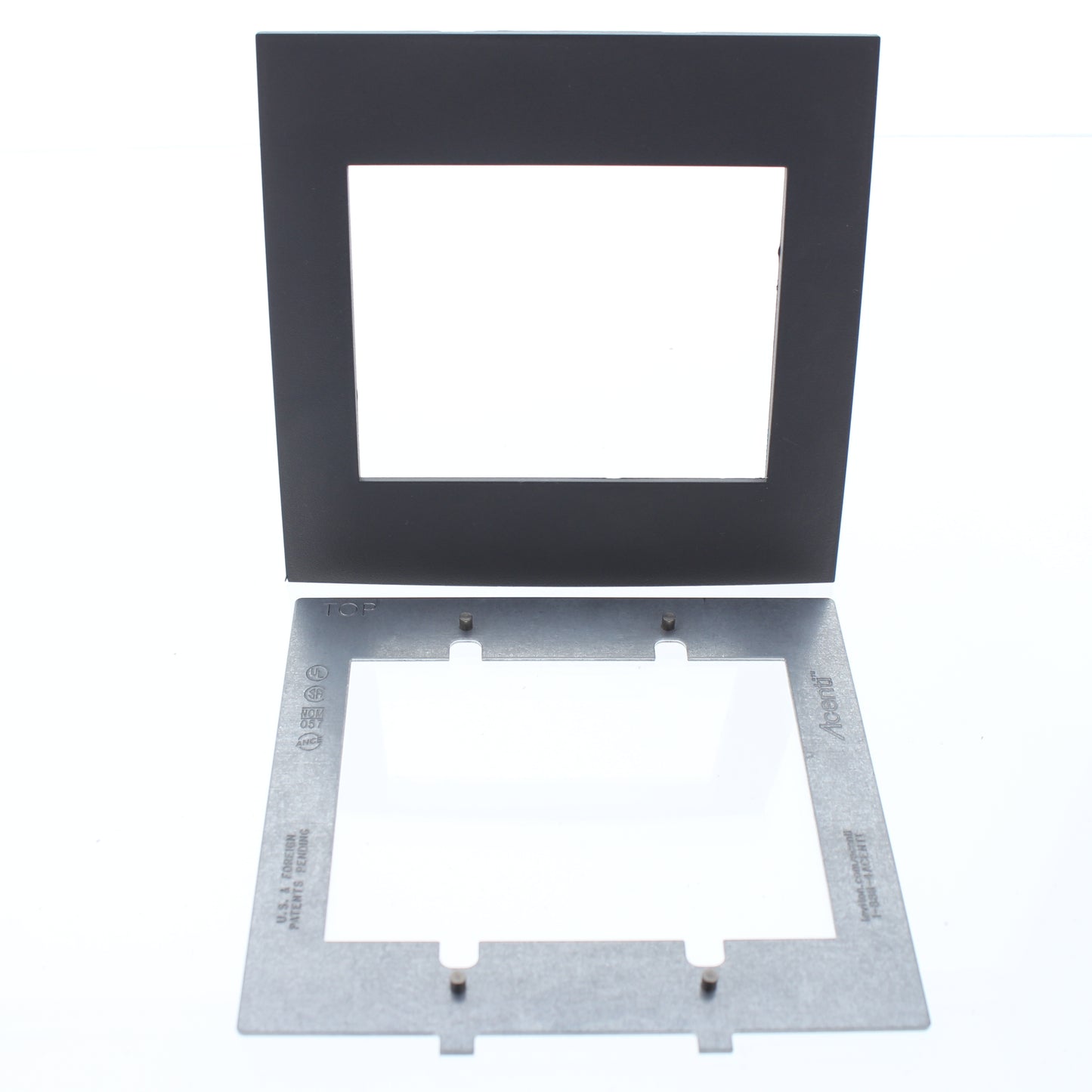 Leviton ACWP2-SLT Slate 2-Gang Acenti Engineering Grade Polymer Wallplate Cover