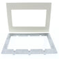 Leviton ACWP3-NTL Natural 3-Gang Acenti Screwless Wallplate with Alignment Cover