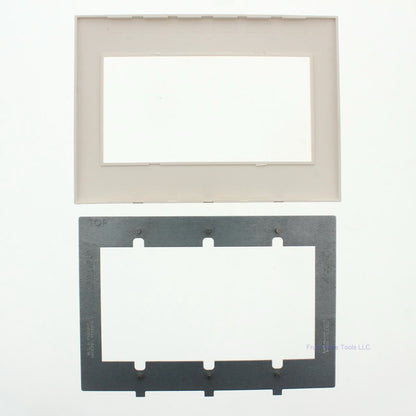 Leviton ACWP3-SND Sand 3-Gang 3-Acenti Engineering Grade Polymer Wallplate Cover