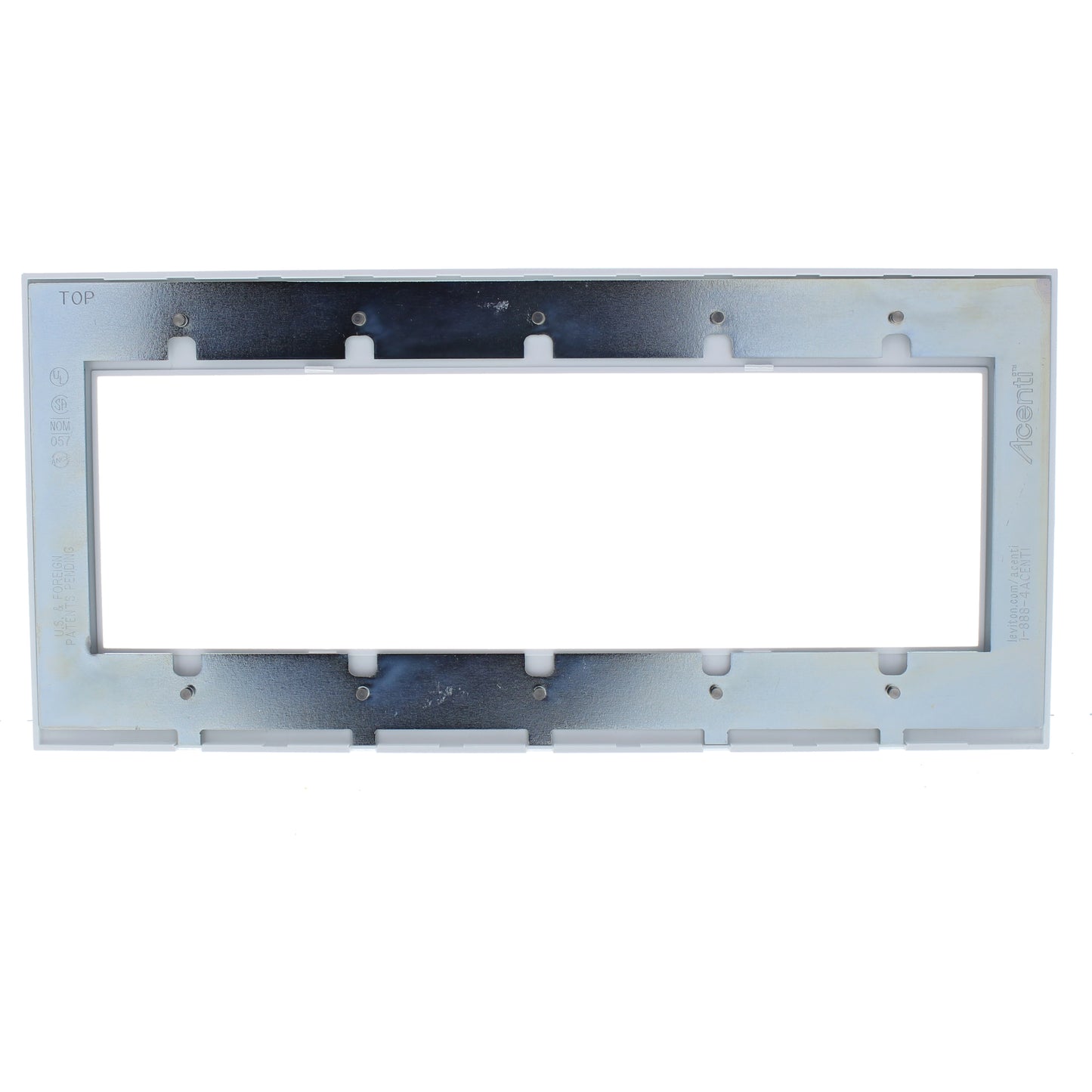 Leviton ACWP5-ALA Alabaster 5-Gang 5-Acenti Engineering Grade Polymer Wallplate