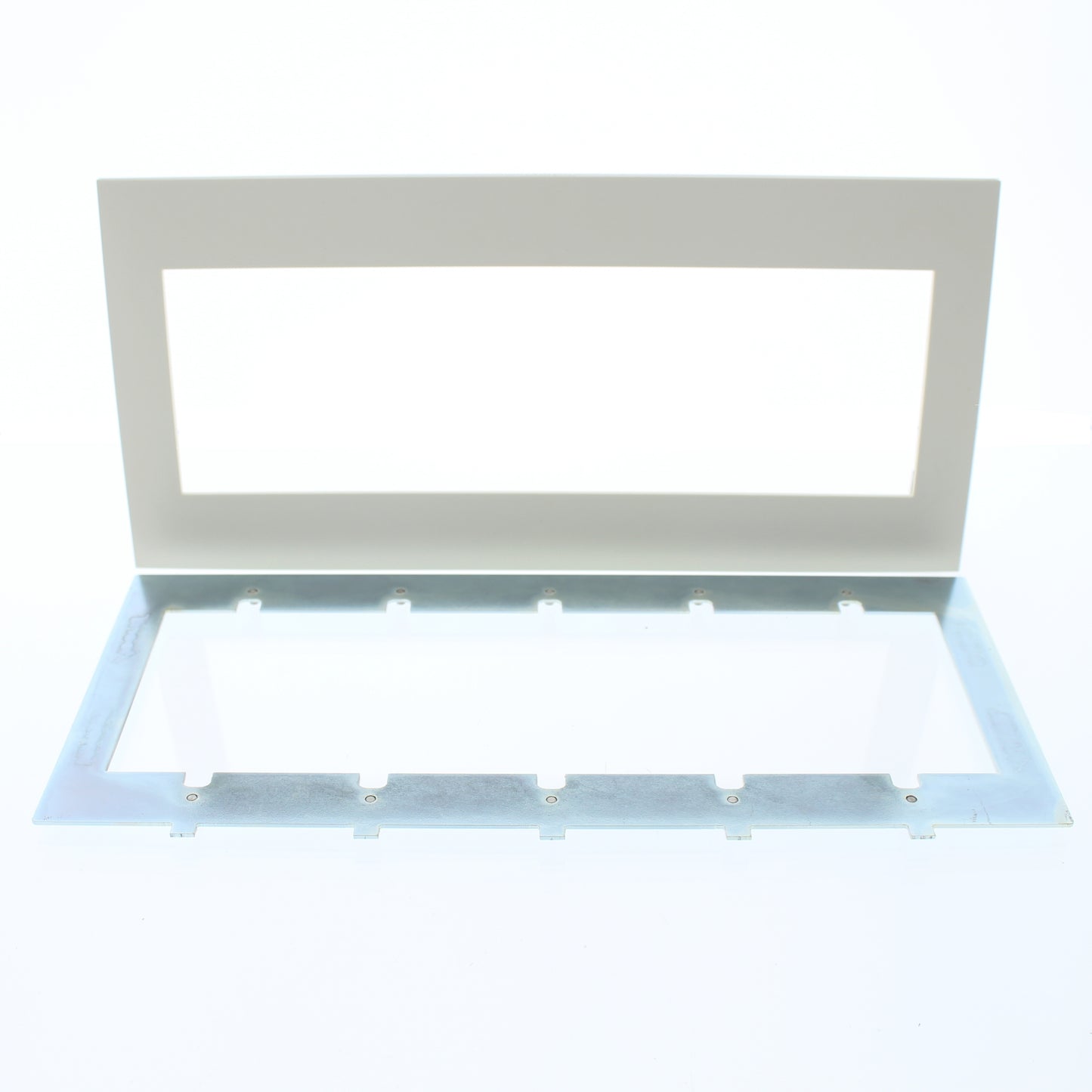 Leviton ACWP5-NTL Natural 5-Gang Acenti Screwless Wallplate with Alignment Cover
