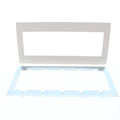 Leviton ACWP5-QTZ Quartz 5-Gang Acenti Screwless Wallplate with Alignment Cover