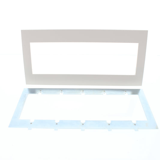 Leviton ACWP5-QTZ Quartz 5-Gang Acenti Screwless Wallplate with Alignment Cover