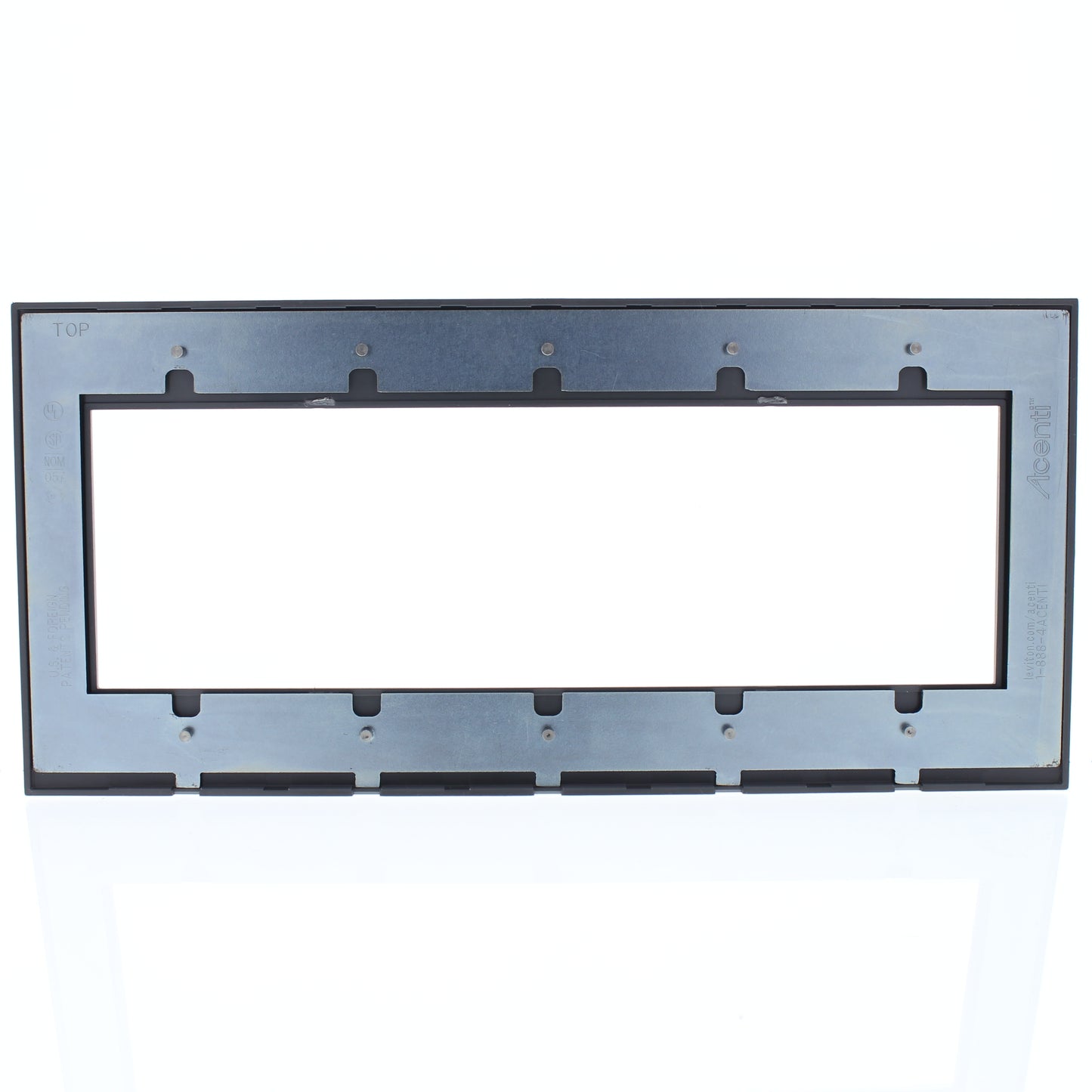 Leviton ACWP5-SLT Slate 5-Gang Acenti Engineering Grade Polymer Wallplate Cover