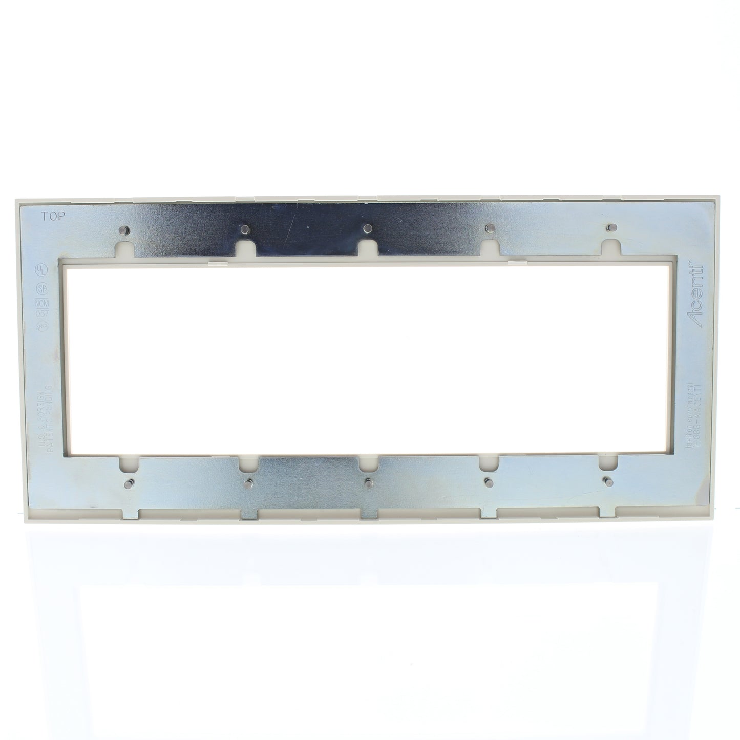 Leviton ACWP5-SND Sand 5-Gang 5-Acenti Engineering Grade Polymer Wallplate Cover