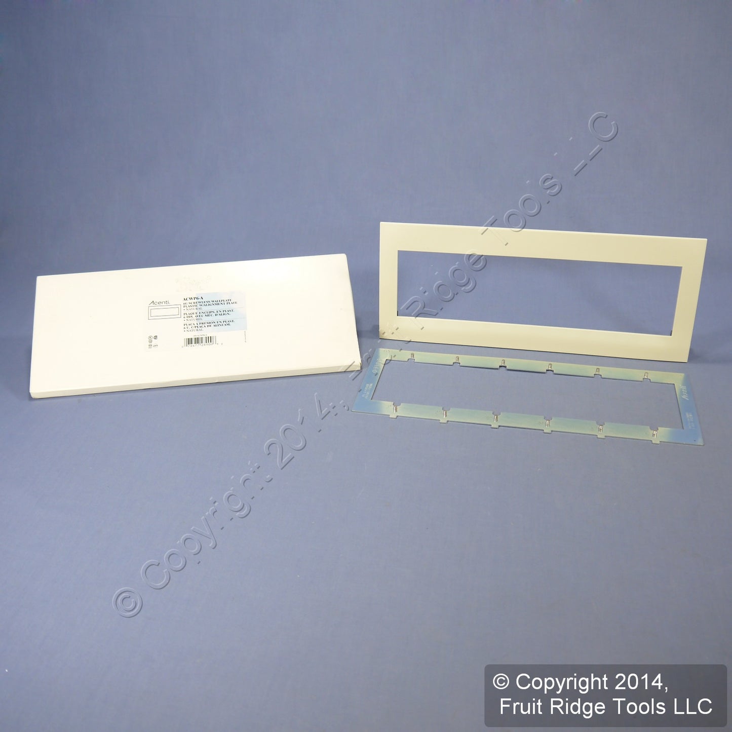 Leviton ACWP6-A Natural 6-Gang Acenti Engineering Grade Polymer Wallplate Cover