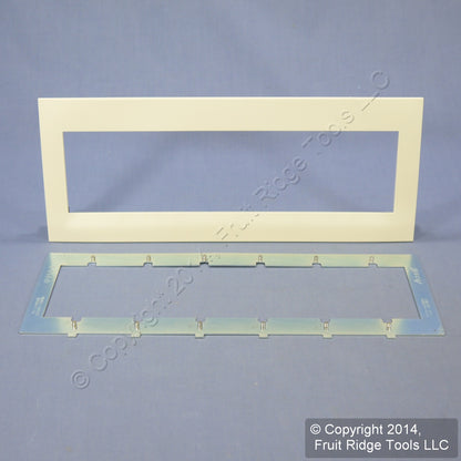 Leviton ACWP6-A Natural 6-Gang Acenti Engineering Grade Polymer Wallplate Cover