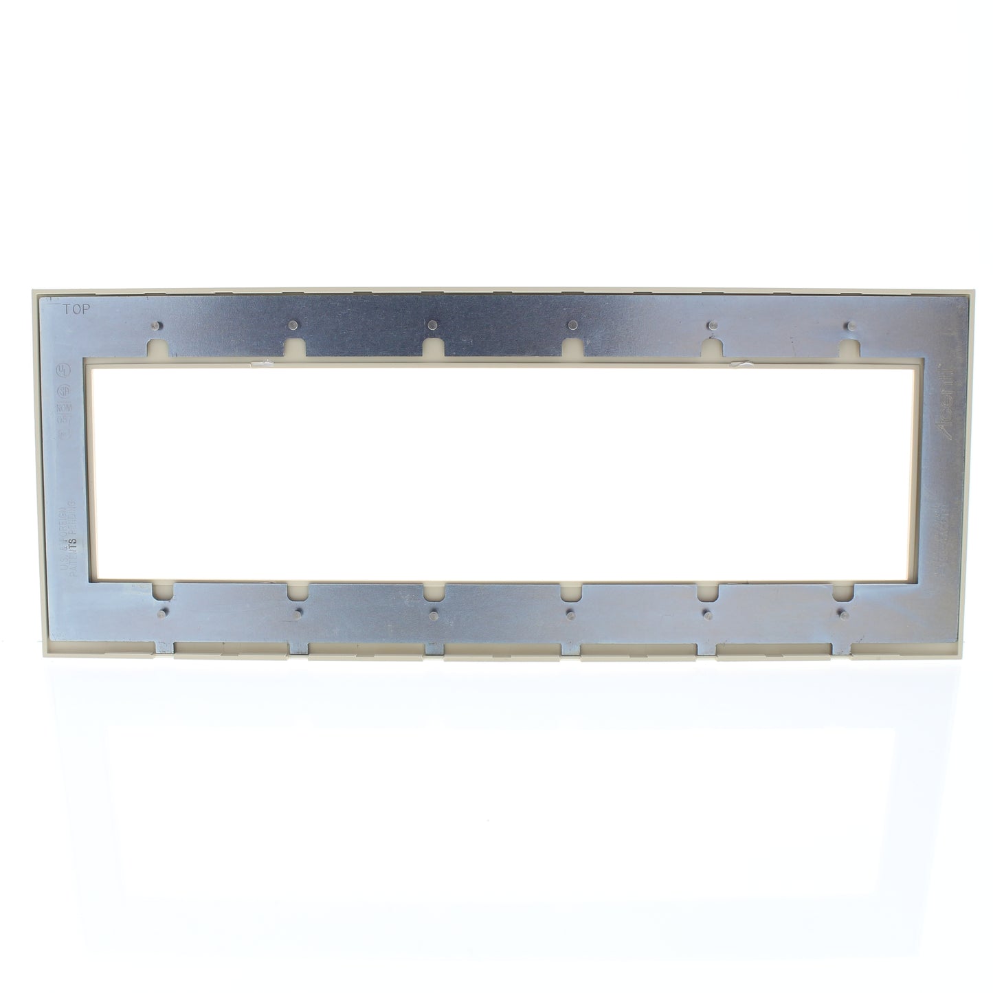 Leviton ACWP6-DFT Driftwood 6-Gang 6-Acenti Engineering Grade Polymer Wallplate