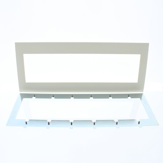 Leviton ACWP6-NTL Natural 6-Gang Acenti Screwless Wallplate with Alignment Cover