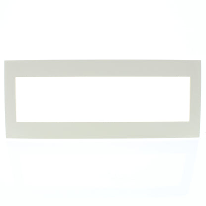 Leviton ACWP6-NTL Natural 6-Gang Acenti Screwless Wallplate with Alignment Cover