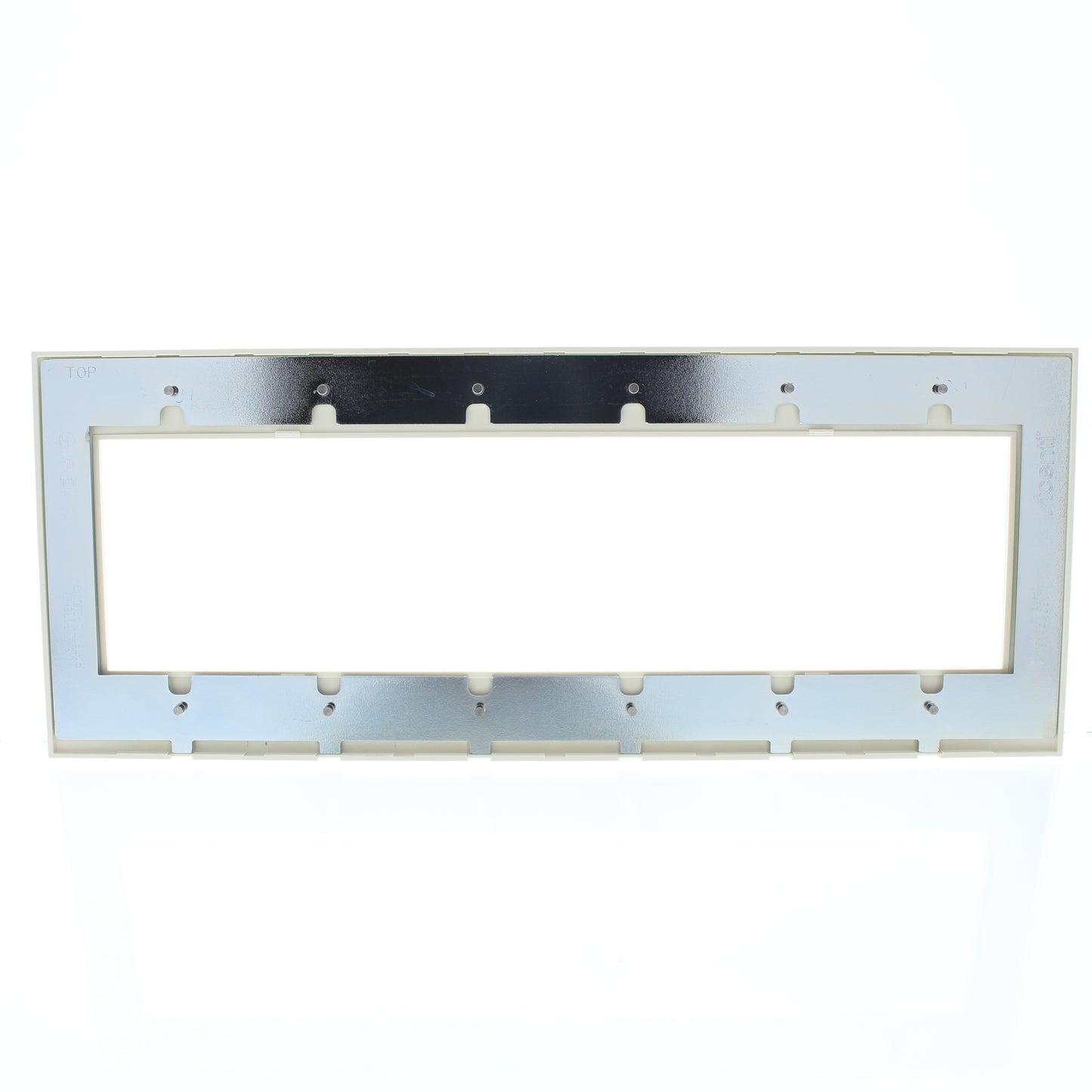 Leviton ACWP6-NTL Natural 6-Gang Acenti Screwless Wallplate with Alignment Cover
