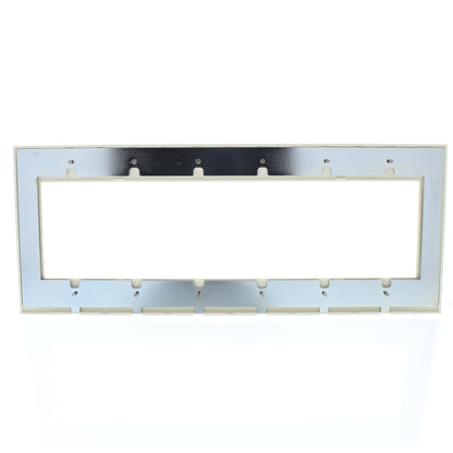 Leviton ACWP6-NTL Natural 6-Gang Acenti Screwless Wallplate with Alignment Cover