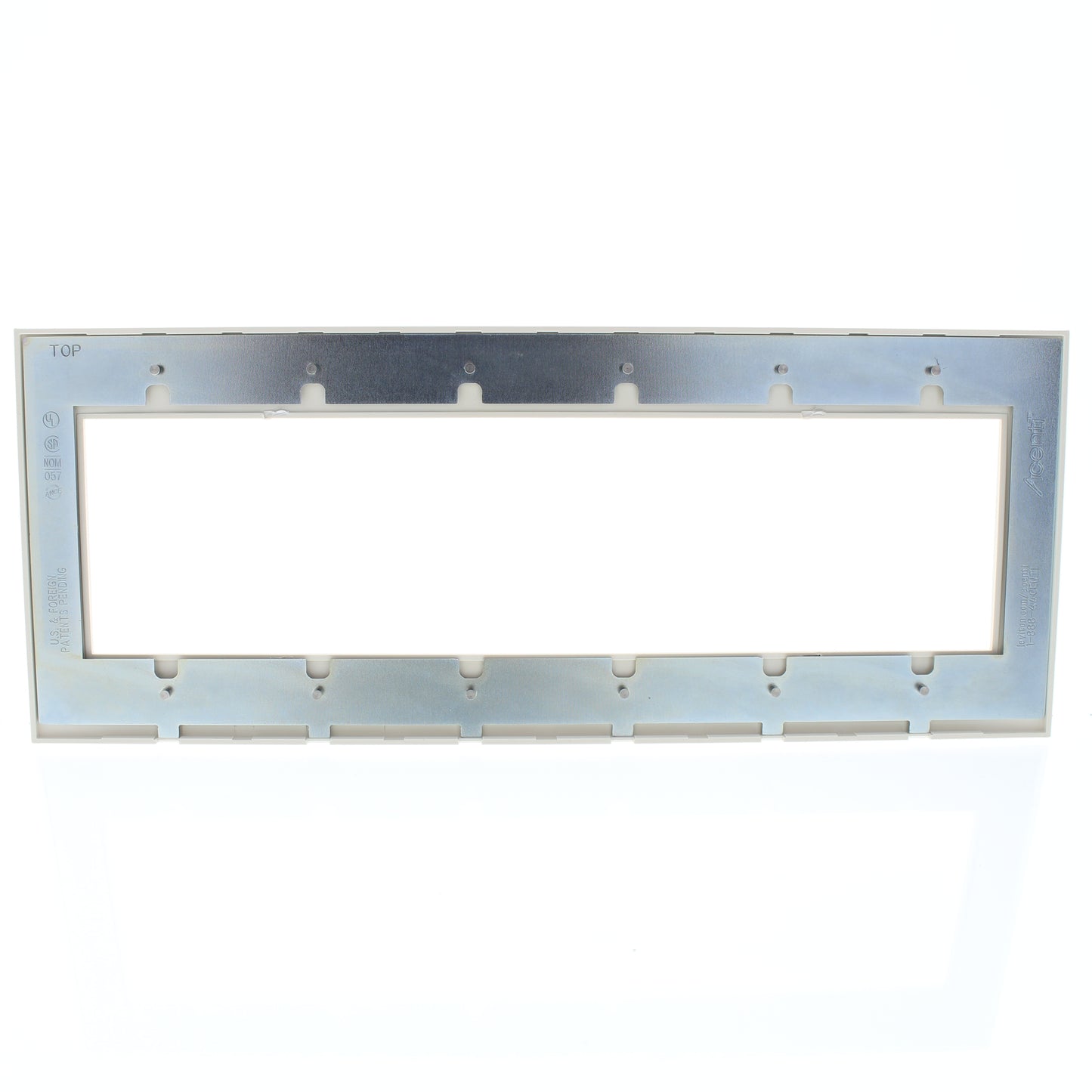 Leviton ACWP6-SND Sand 6-Gang 6-Acenti Engineering Grade Polymer Wallplate Cover