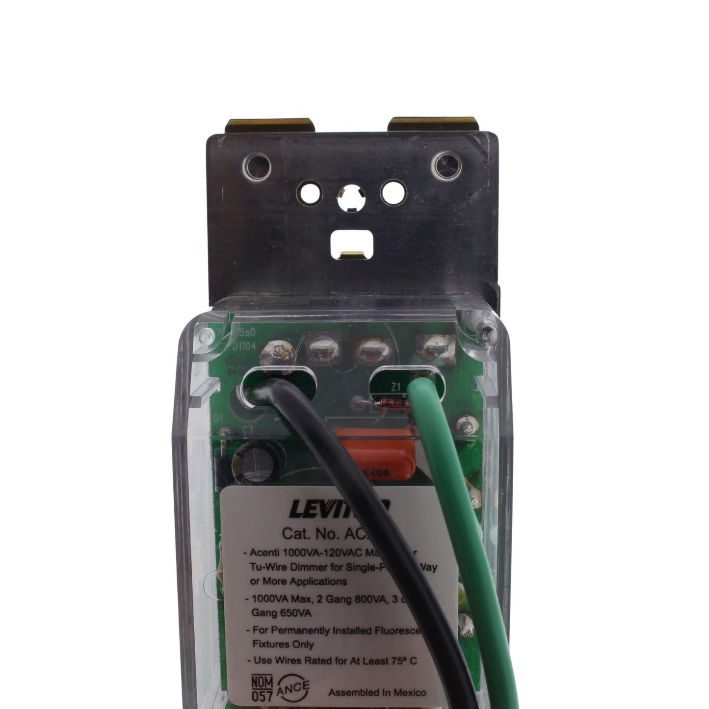 Leviton Slate Acenti Light Dimmer Switch for Fluorescent Lighting