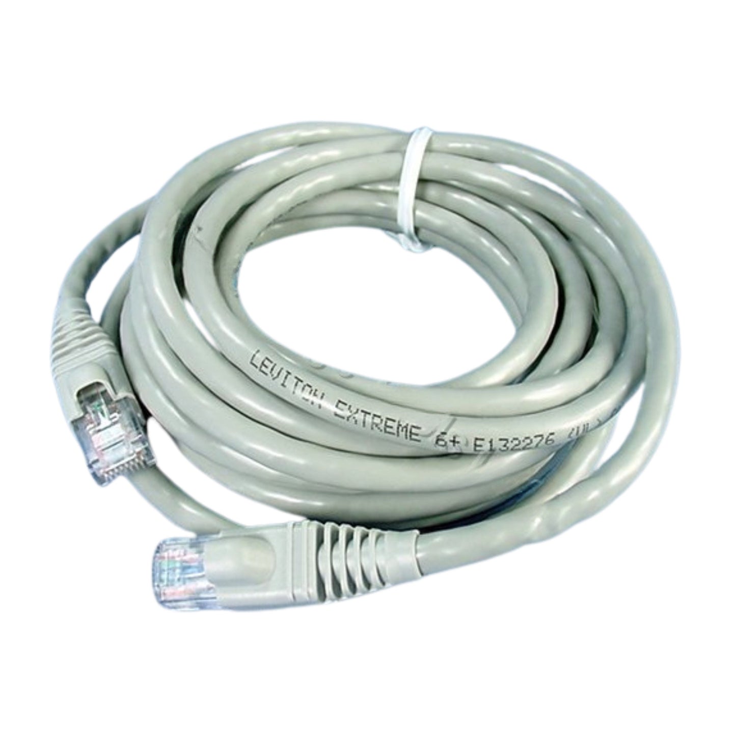 Leviton AG600-10S Gray Cat6+ 10ft Ethernet Cable Data Patch Cord Network Booted