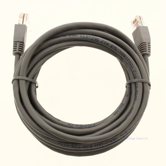 Lance Industries DT102 Gray 15 Ft Cat 5 Patch Cord 100MHz 4-Twisted Pair 24 AWG