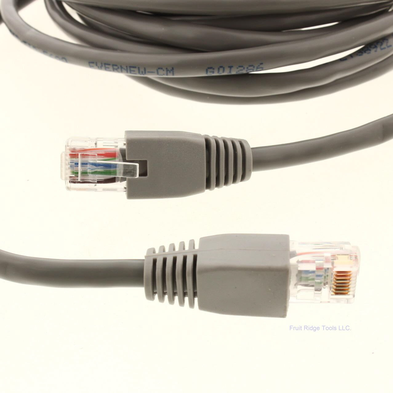 Lance Industries DT102 Gray 15 Ft Cat 5 Patch Cord 100MHz 4-Twisted Pair 24 AWG