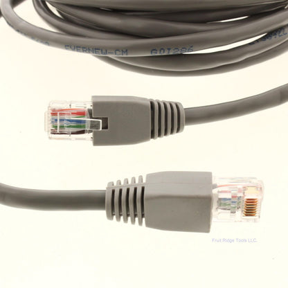 Lance Industries DT102 Gray 15 Ft Cat 5 Patch Cord 100MHz 4-Twisted Pair 24 AWG