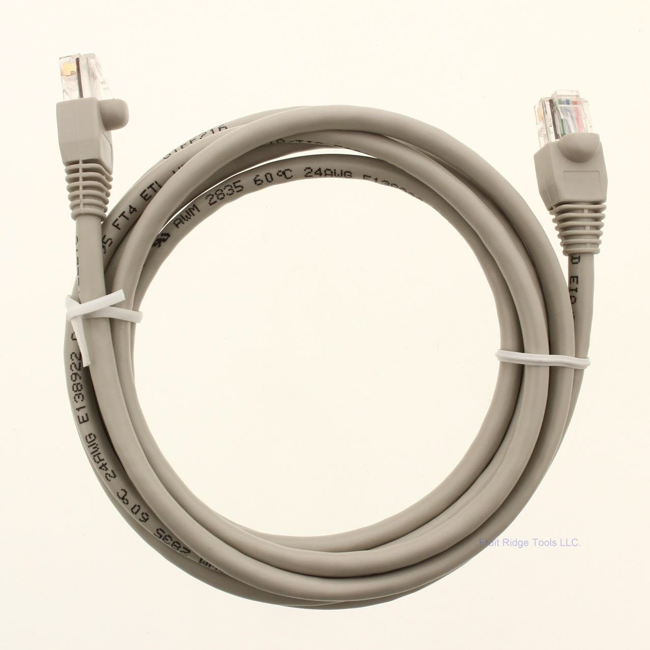 Lance Industries DT101 Gray 7' Cat5e Patch Cord 8 Conductor 4-Twisted Pair 24AWG