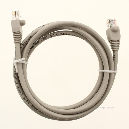 Lance Industries DT101 Gray 7' Cat5e Patch Cord 8 Conductor 4-Twisted Pair 24AWG