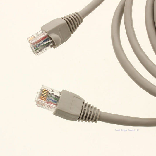 Lance Industries DT101 Gray 7' Cat5e Patch Cord 8 Conductor 4-Twisted Pair 24AWG