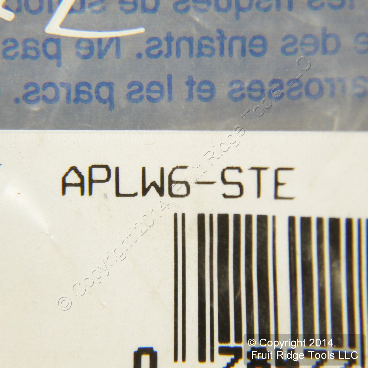 Leviton White FC/ST Empty Fiber Optic Connector 6-Pack Adapter Plate APLW6-STE