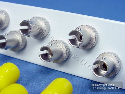 Leviton ST Multimode Fiber Optic Connector 8-Pack Adapter Plate APLW8-STM