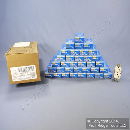Leviton BR15-A Almond Commercial Duplex Receptacle Outlet 5-15R 15A 125V 35-Pack
