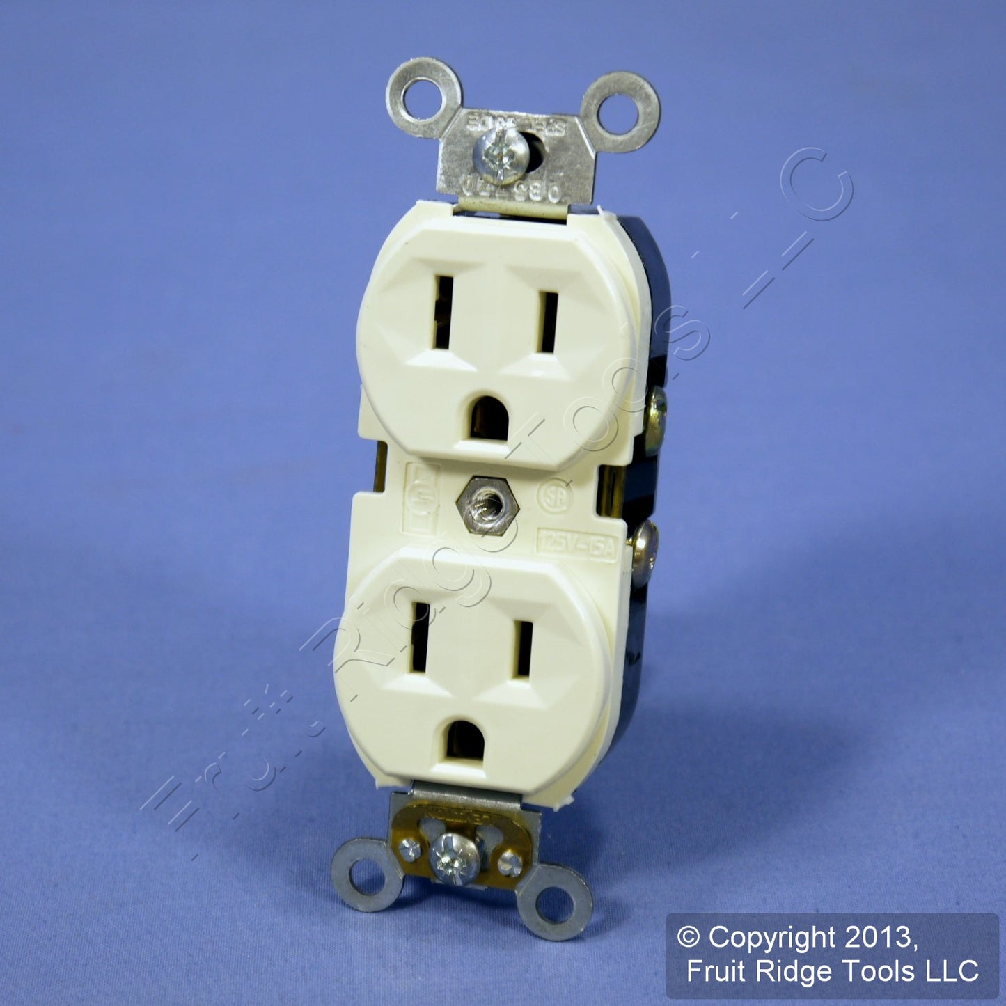 Leviton Almond Commercial Duplex Receptacle Outlet 15A 125V BR15-A Boxed