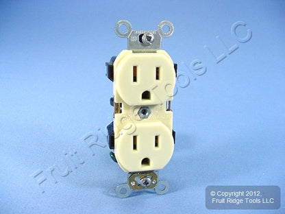 Leviton Almond Commercial Duplex Receptacle Outlet Nema 5-15R 15A Bulk BR15-A