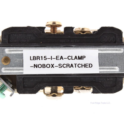 Leviton Ivory Scratched Damaged Duplex Receptacle Outlet 5-15R 15A Clamp BR15-I