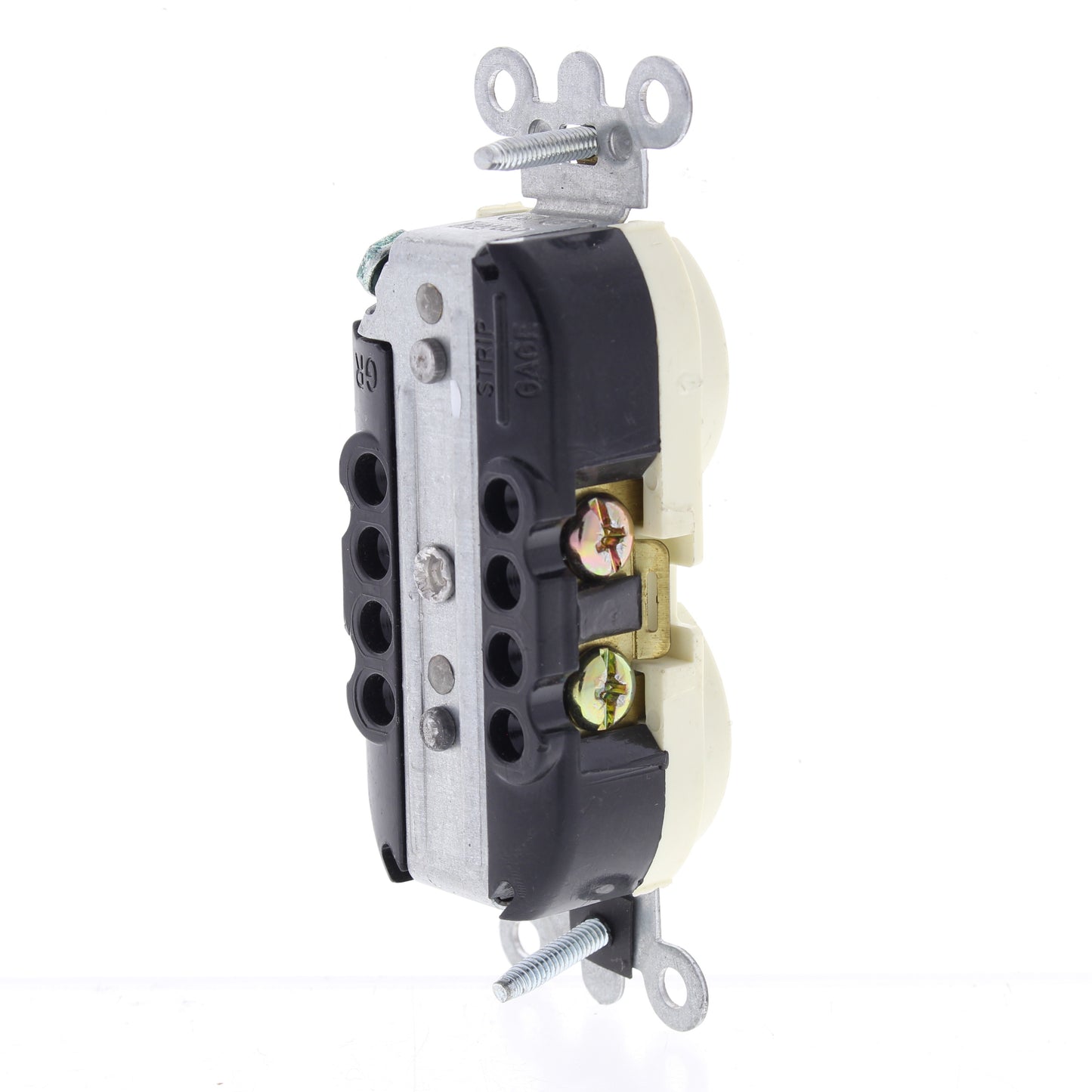 Leviton BR15-SA Almond Commercial Duplex Receptacle Outlet NEMA 5-15R 15A