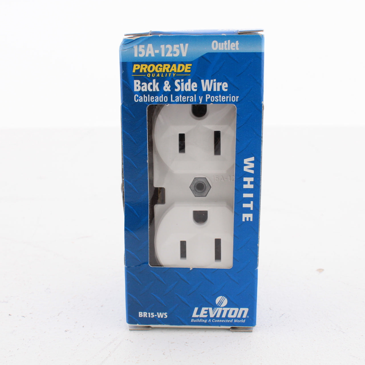 Leviton BR15-W White Commercial Grade Duplex 15A Receptacle Outlet 125V Boxed
