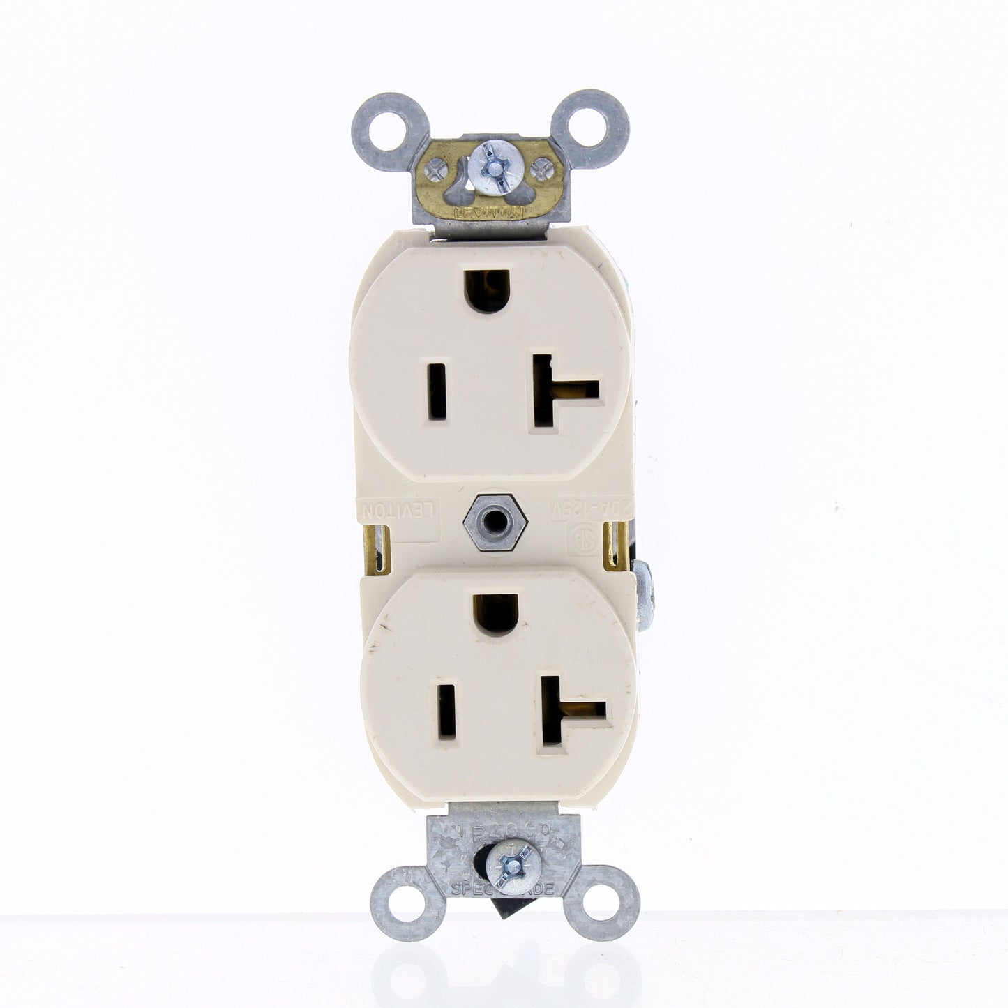 Leviton Lt Almond Commercial Grade Duplex Receptacle Outlets 20A 125V BR20-T