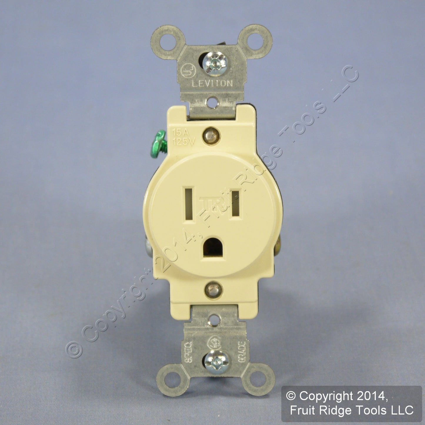 Leviton BR20-WA Almond Tamper Resistant Outlet 20A 5-20R Straight Blade