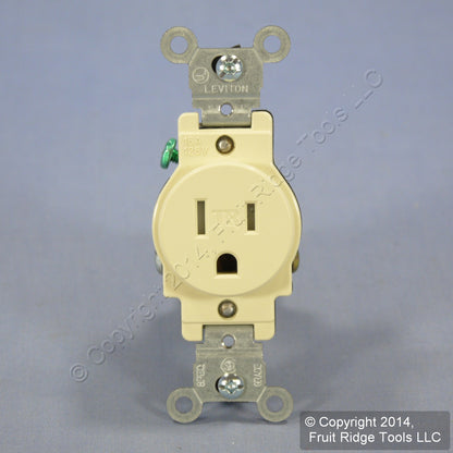Leviton BR20-WA Almond Tamper Resistant Outlet 20A 5-20R Straight Blade