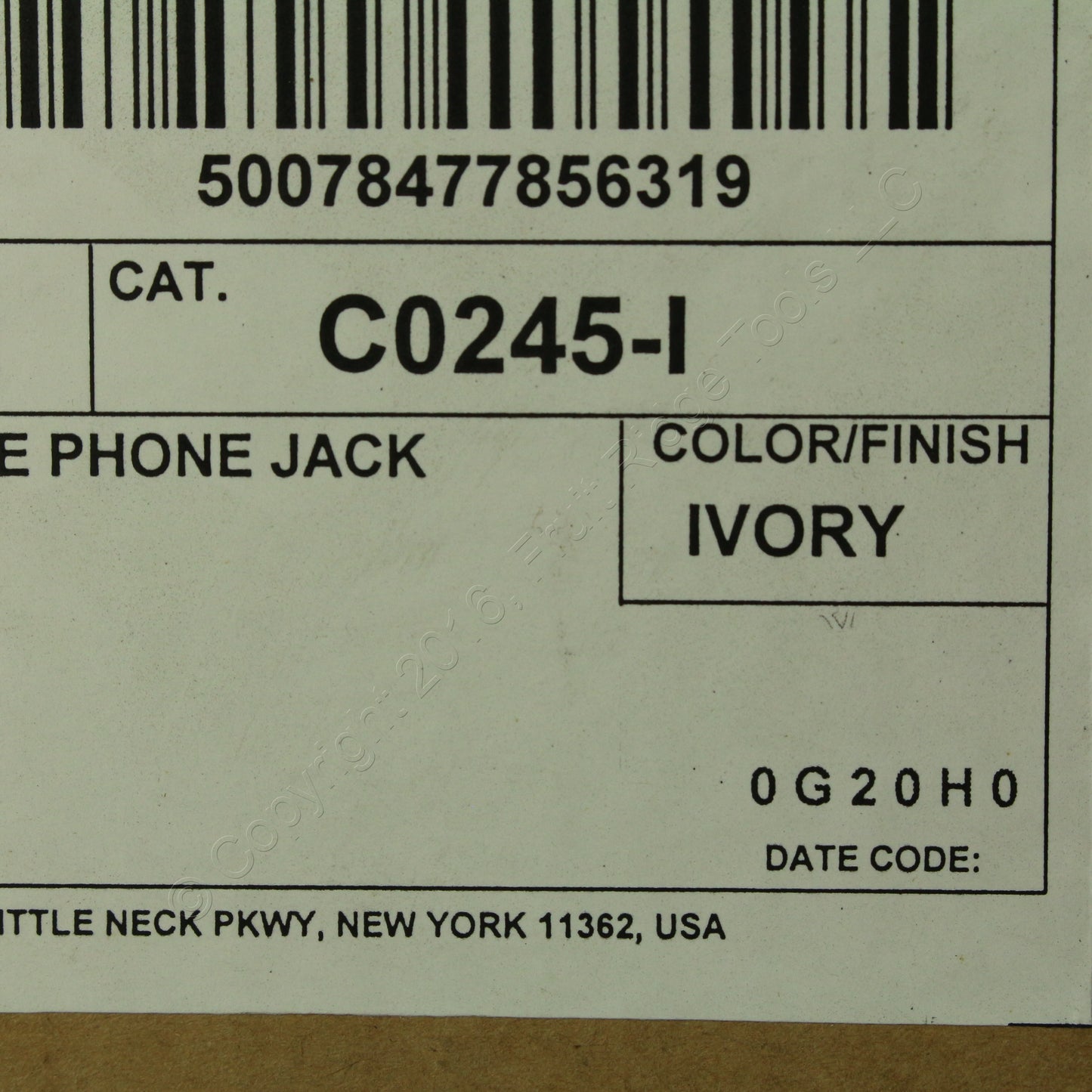 22 Leviton Ivory 4-Wire Surface Mount Phone Jacks 6-position 4-conductor C0245-I