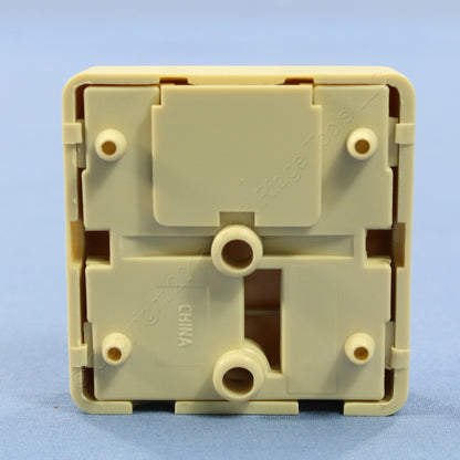 22 Leviton Ivory 4-Wire Surface Mount Phone Jacks 6-position 4-conductor C0245-I