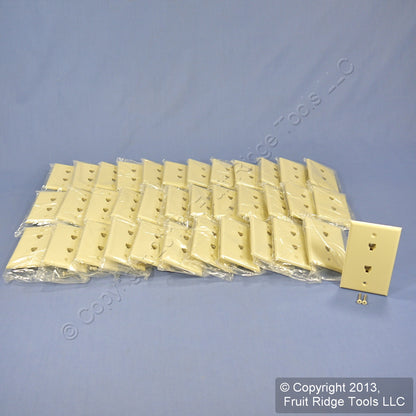 36 Leviton Ivory Duplex Phone Jack Wallplates Telephone C0254-I